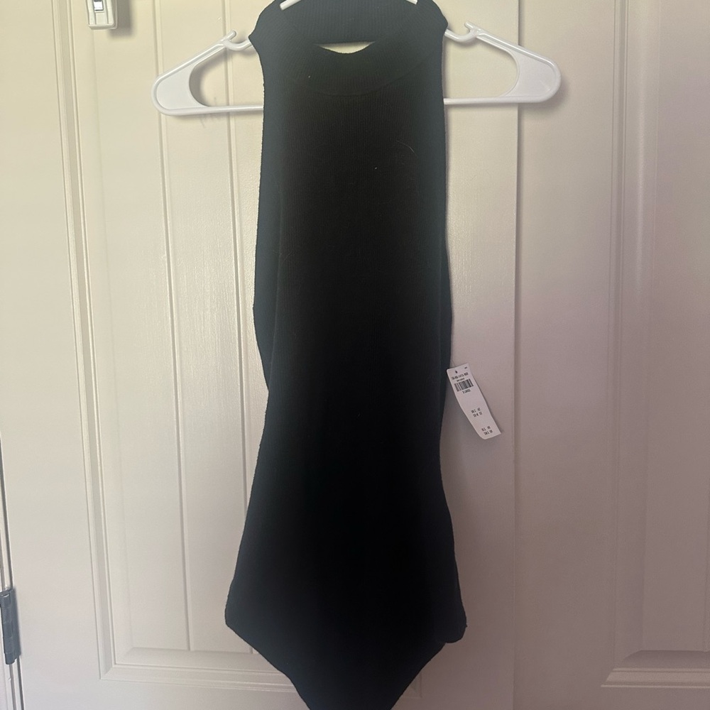 Abercrombie Black knit Halter bodysuit